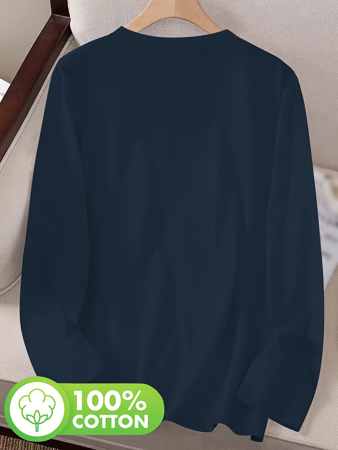 T-shirt à imprimé floral col rond 100% coton du S au 2XL MAEJORKEN