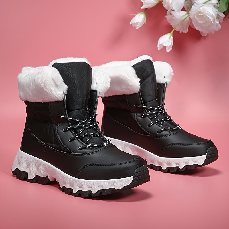Bottes d hiver pour hommes et femmes avec col en fourrure du 35 au 44,5 MAEJORKEN