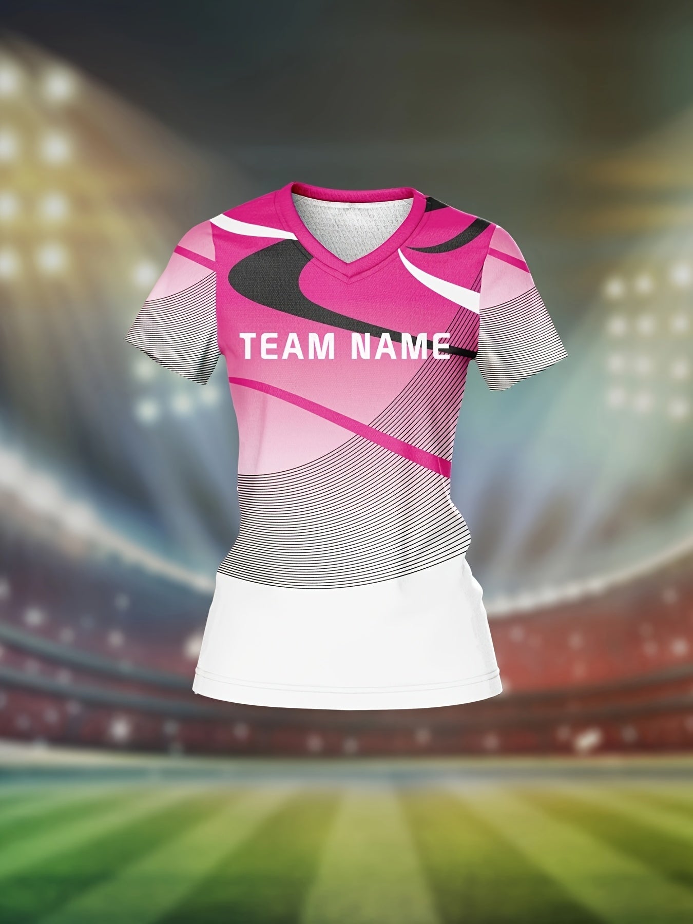 T-shirt femmes personnalisable à col en V du XXS au 2XL MAEJORKEN