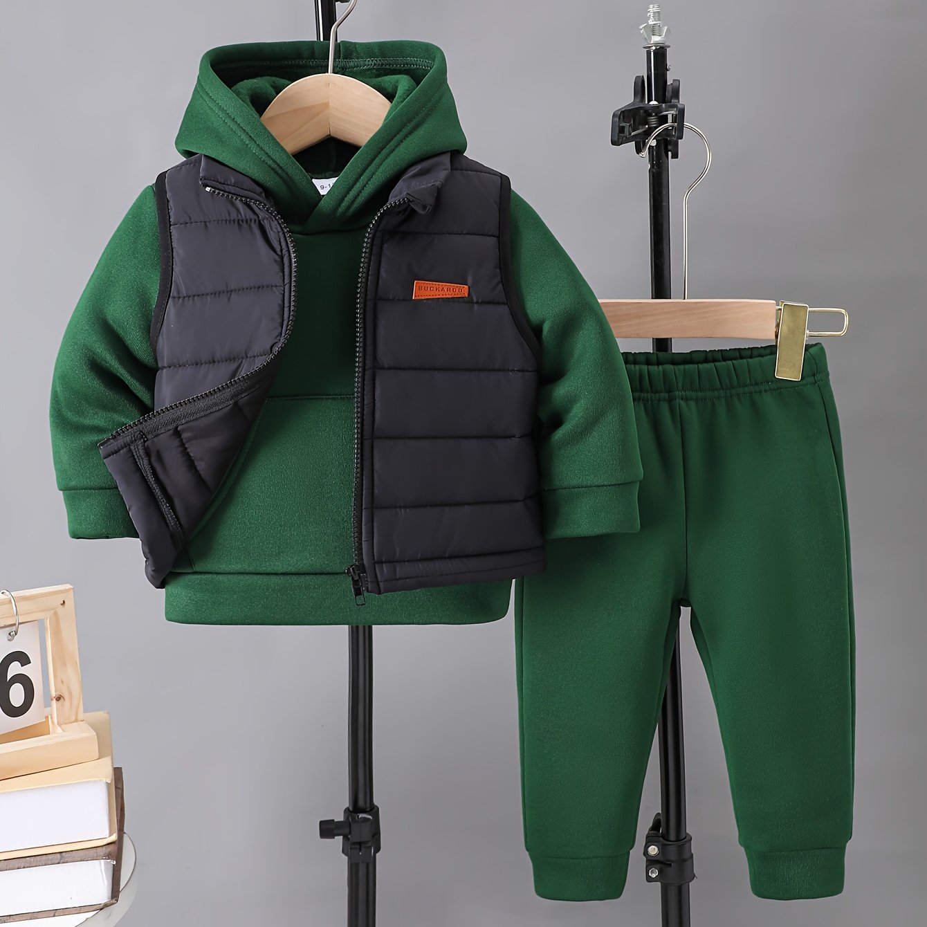 Ensemble 3 pièces gilet sweat et pantalon pour bébés garçons du 6 mois au 3 ans MAEJORKEN