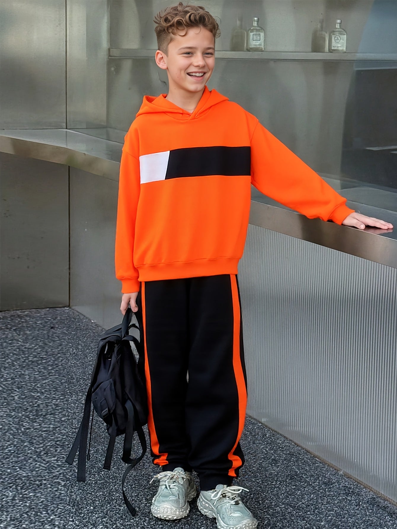 Ensemble 2 pièces sweat à capuche et pantalon de survêtement garçons du 8 au 14 ans MAEJORKEN
