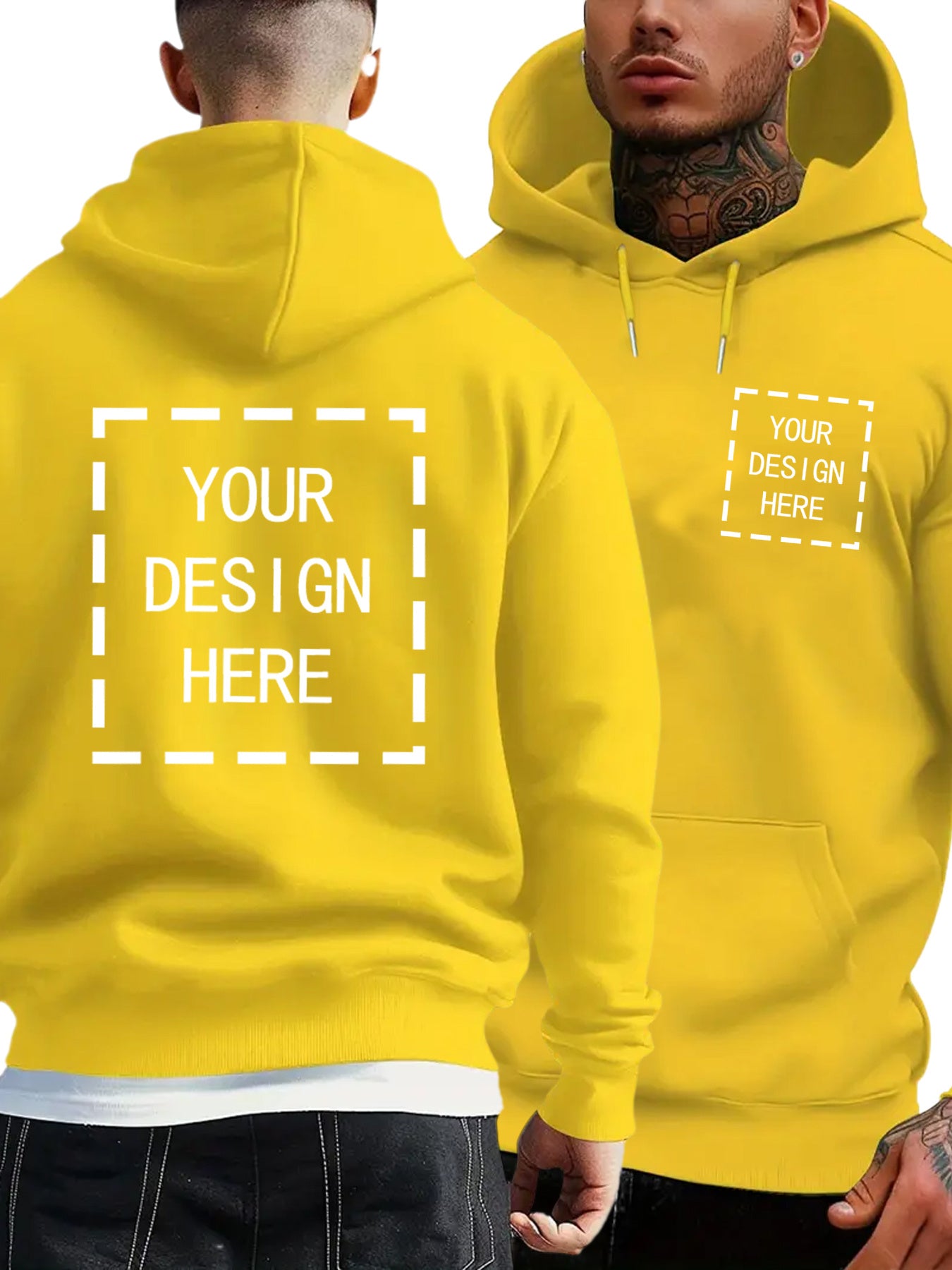 Sweat à capuche grande taille personnalisable du 2XL au 6XL