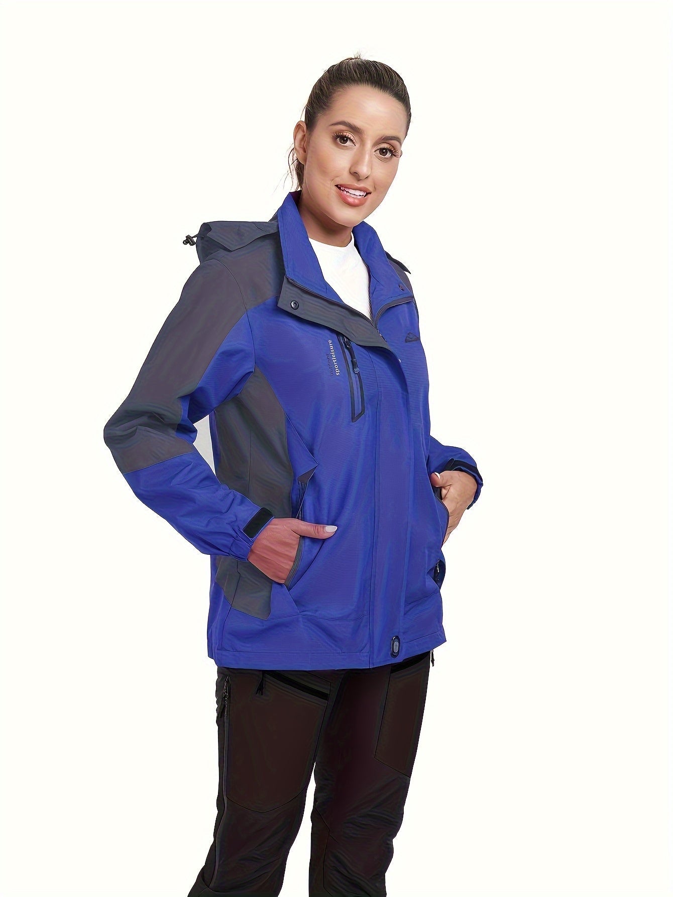 Veste d extérieur coupe-vent avec visière à capuche du S au 2XL MAEJORKEN