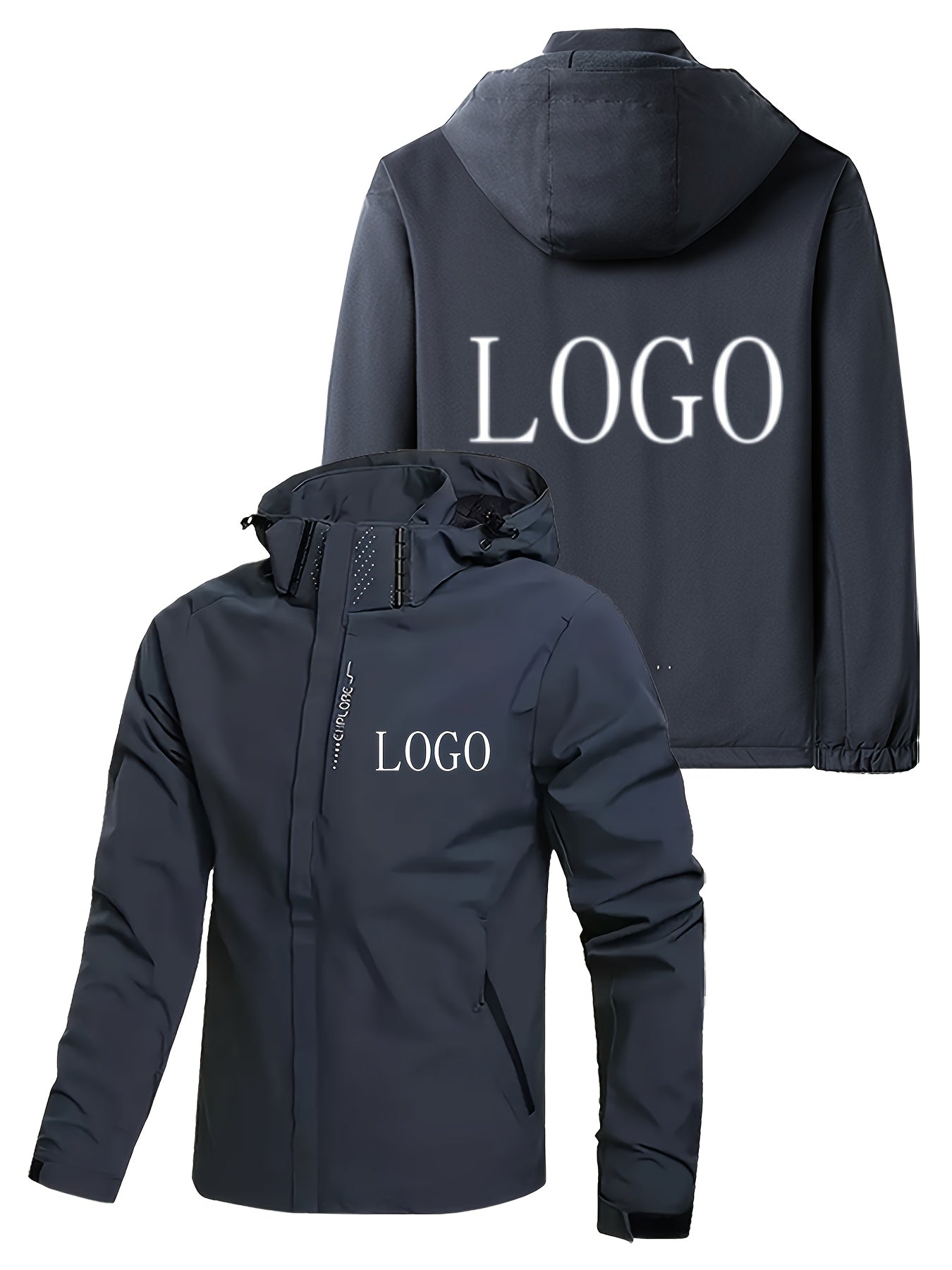 Blouson à capuche logo personnalisé du S au 3XL