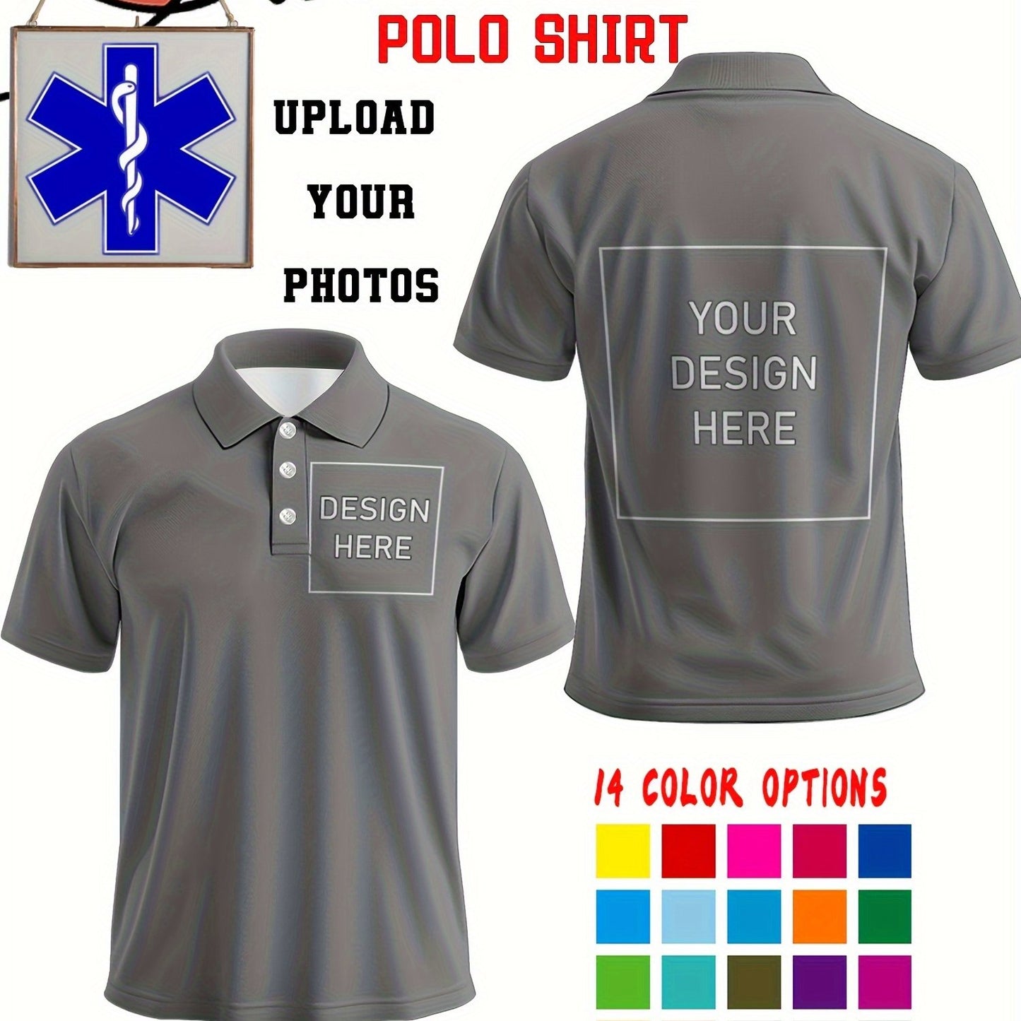 Polo uni personnalisée du S au 2XL