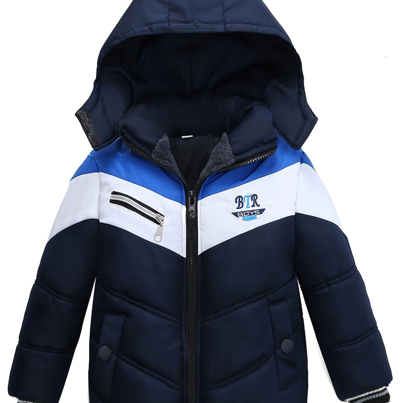 Manteau à capuche chaud pour garçons du 2 au 6 ans MAEJORKEN