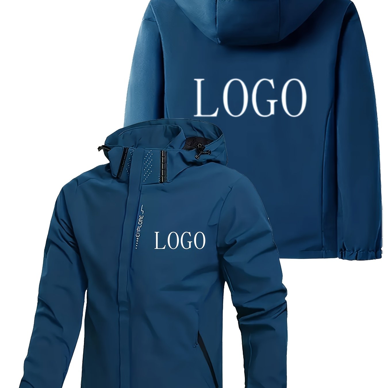 Blouson à capuche logo personnalisé du S au 3XL