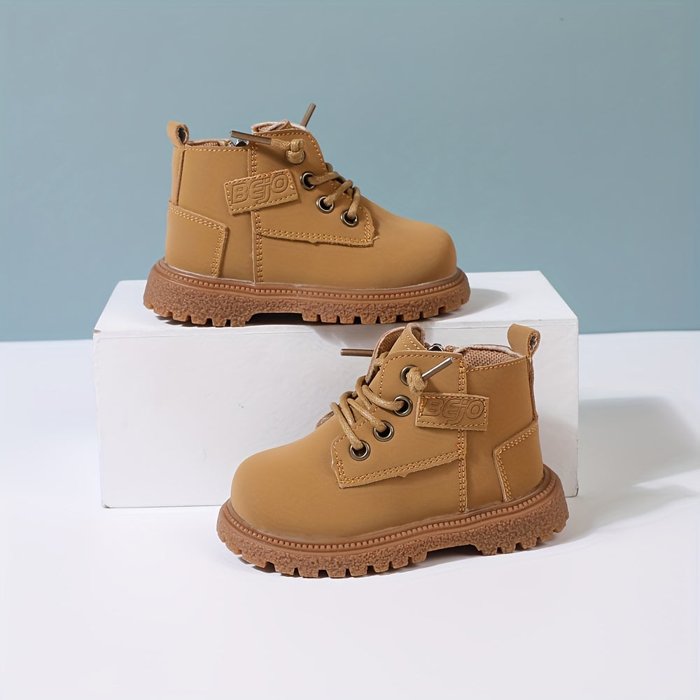 Bottes à la mode avec fermeture éclair latérale pour bébé garçons du 16 au 25 MAEJORKEN