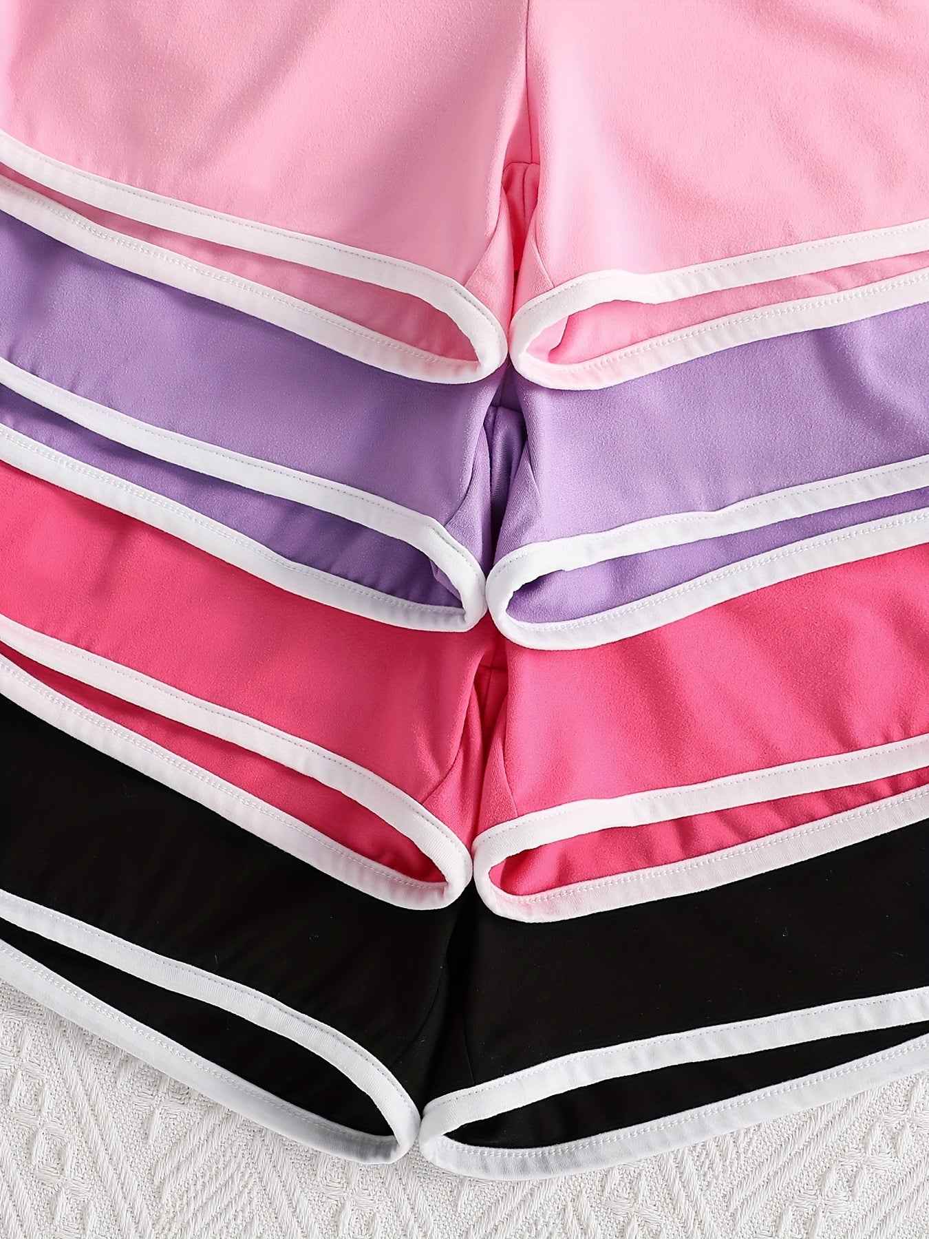 Lot de 4 shorts pour filles de 8 à 12 ans