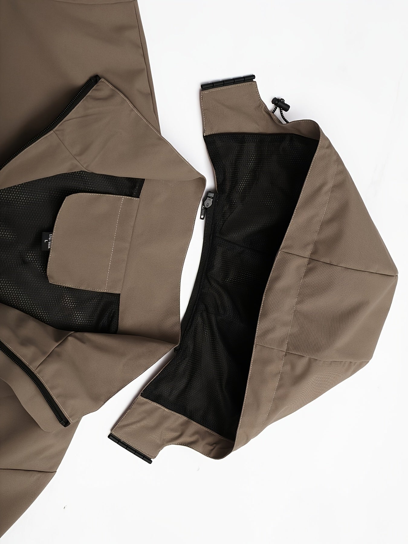 Veste coupe-vent à capuche amovible du S au 3XL