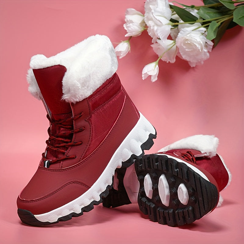 Bottes d hiver pour hommes et femmes avec col en fourrure du 35 au 44,5 MAEJORKEN