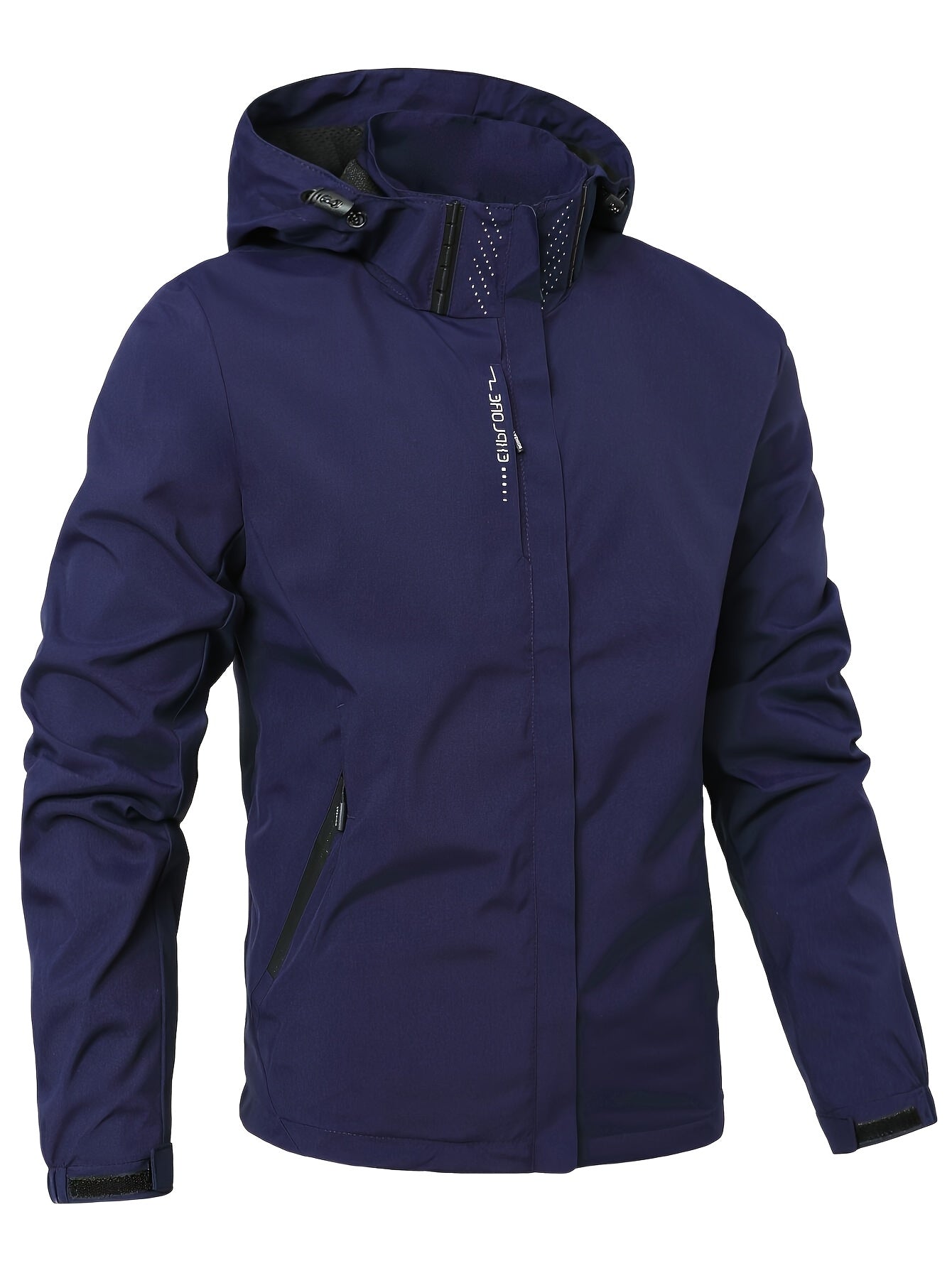 Veste coupe-vent à capuche amovible du S au 3XL