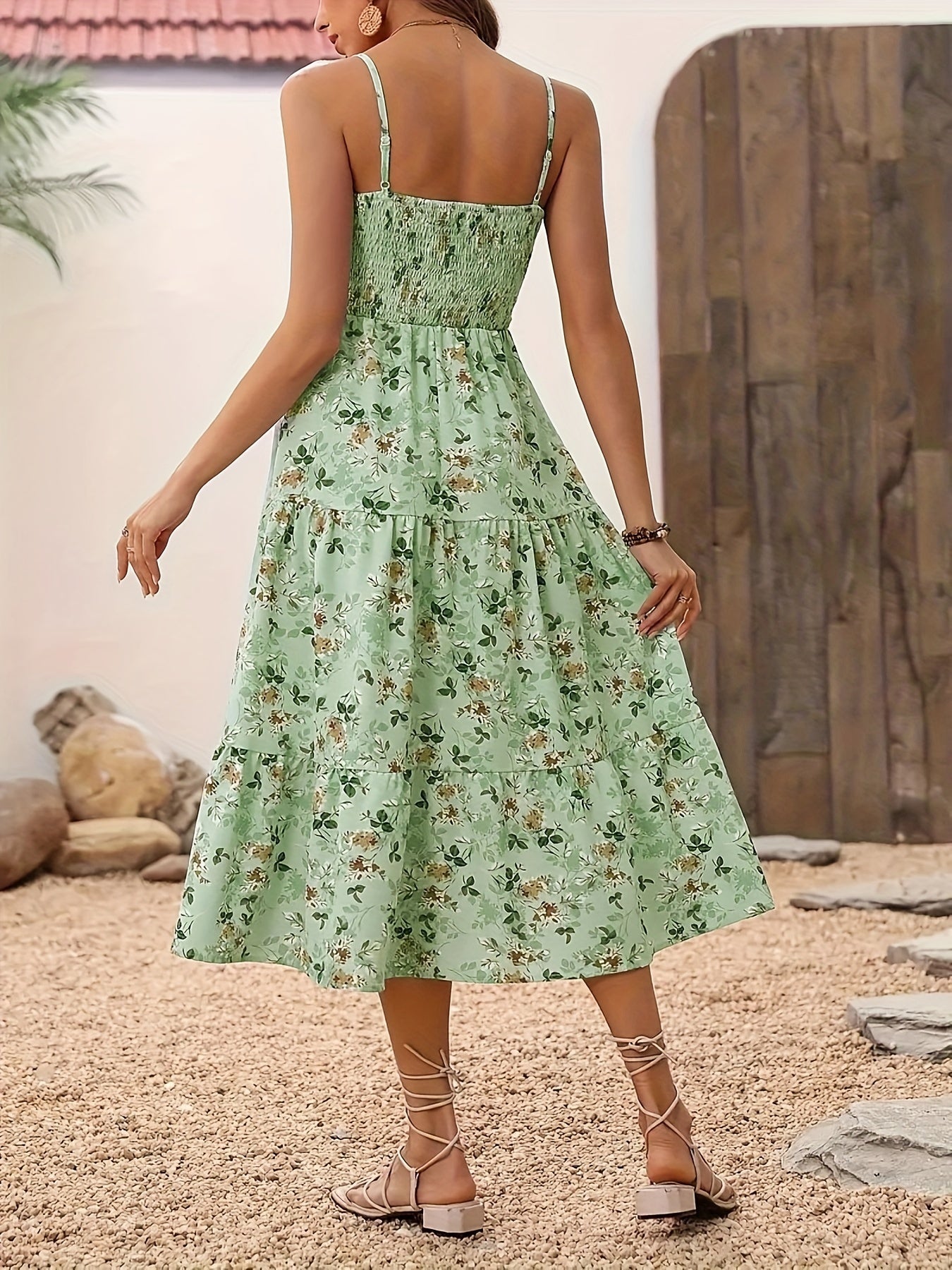 Robe froncé à imprimé floral du S au XL