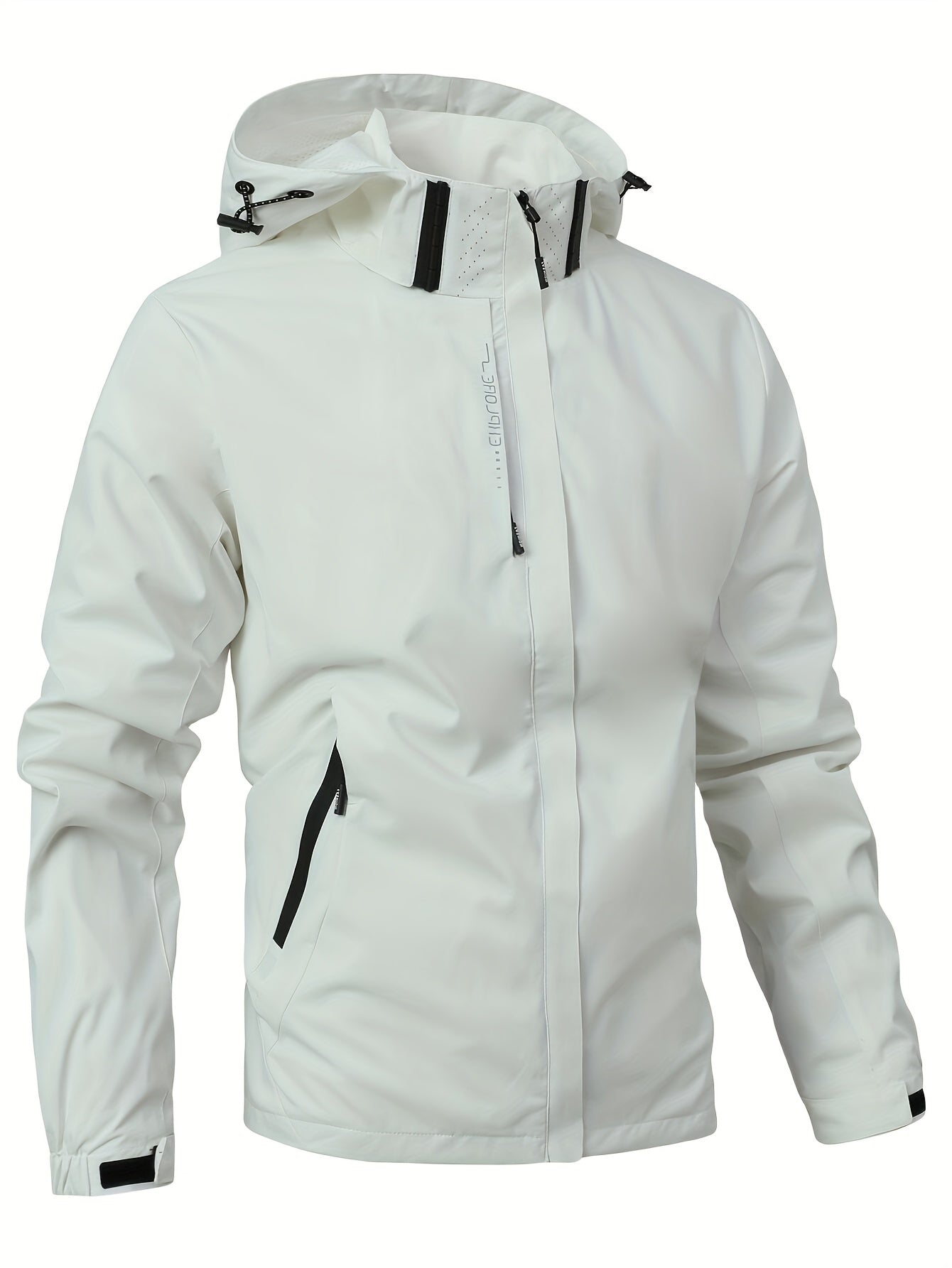 Veste coupe-vent à capuche amovible du S au 3XL