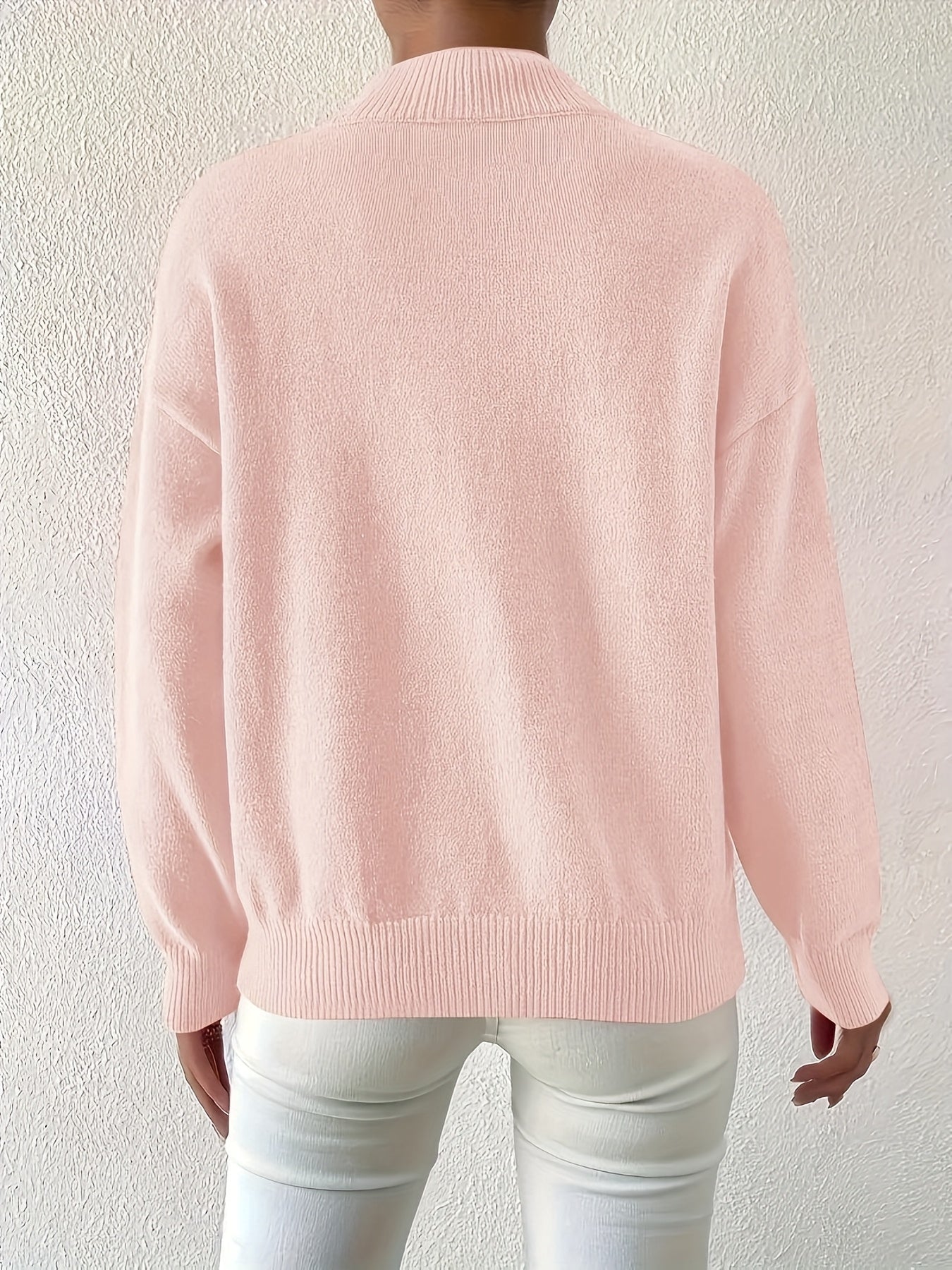 Pull en tricot à col montant grande taille du XL au 5XL MAEJORKEN