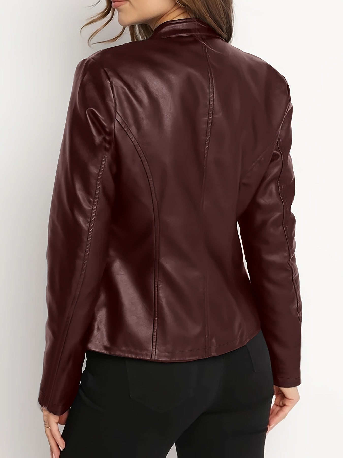 Veste élégante grande taille col montant du XL au 5XL