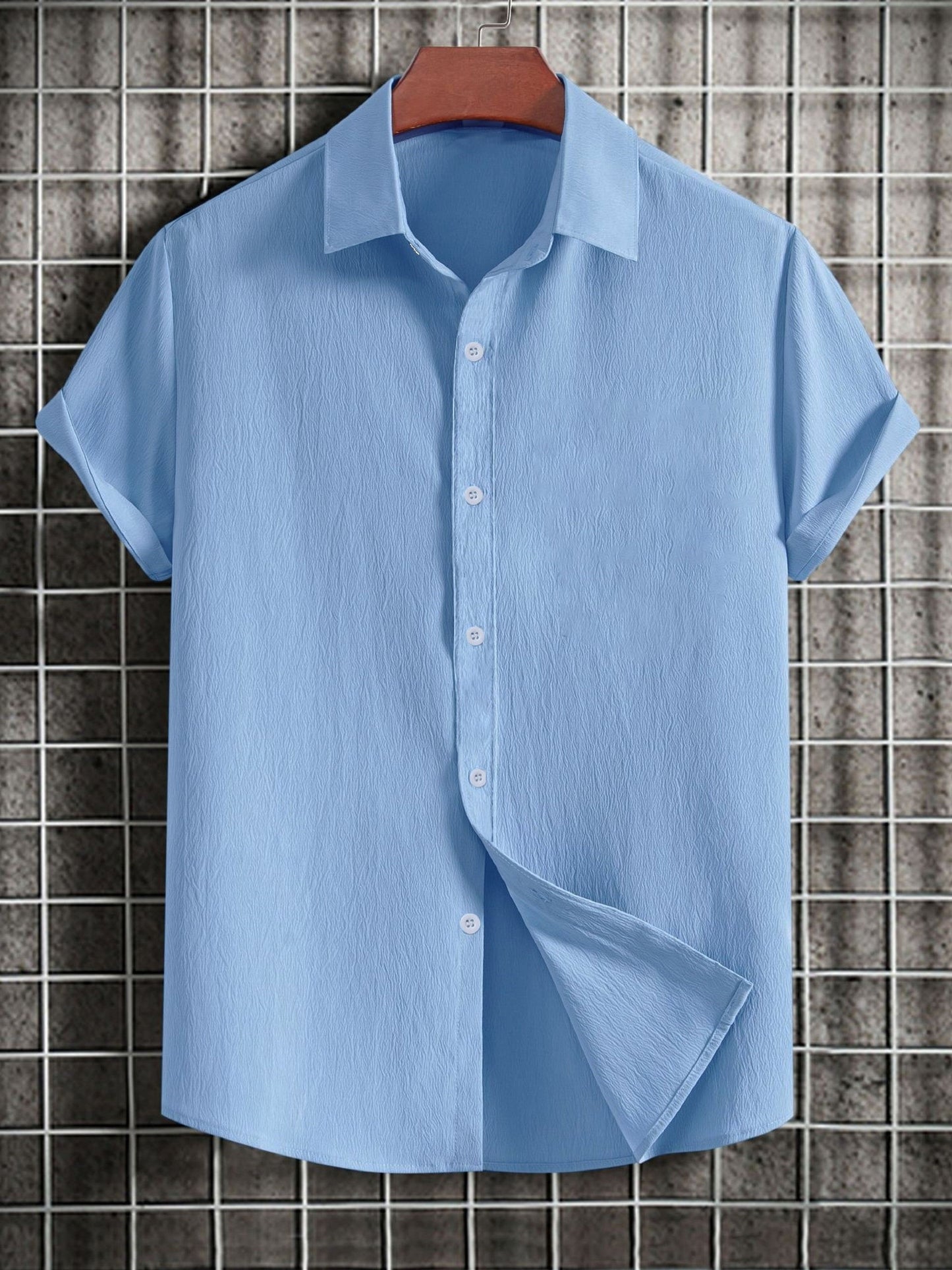 Chemise à manches courtes en pur coton du XS au 2XL MAEJORKEN
