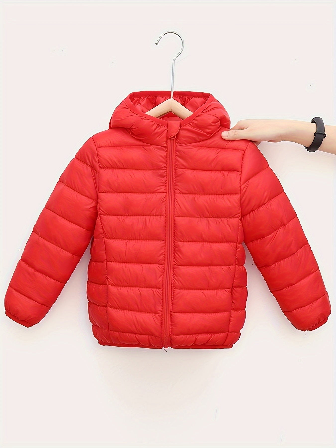 Blouson de couleur unie rembourré pour bébé garçons et filles du 1 ans au 12 ans MAEJORKEN