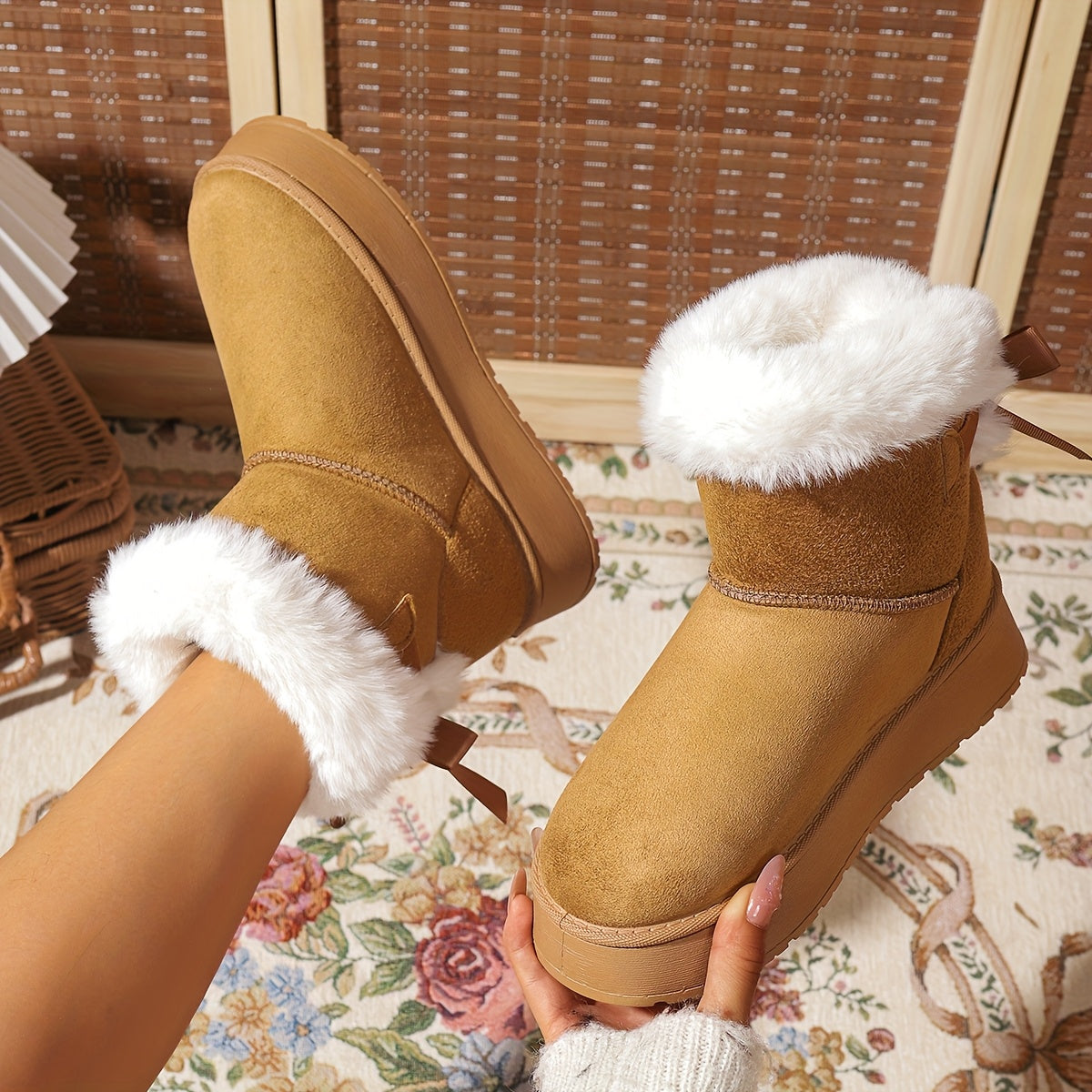 Bottes d hiver à enfiler confortables doublées de polaire du 35,5 au 40 MAEJORKEN