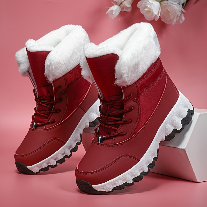Bottes d hiver pour hommes et femmes avec col en fourrure du 35 au 44,5 MAEJORKEN