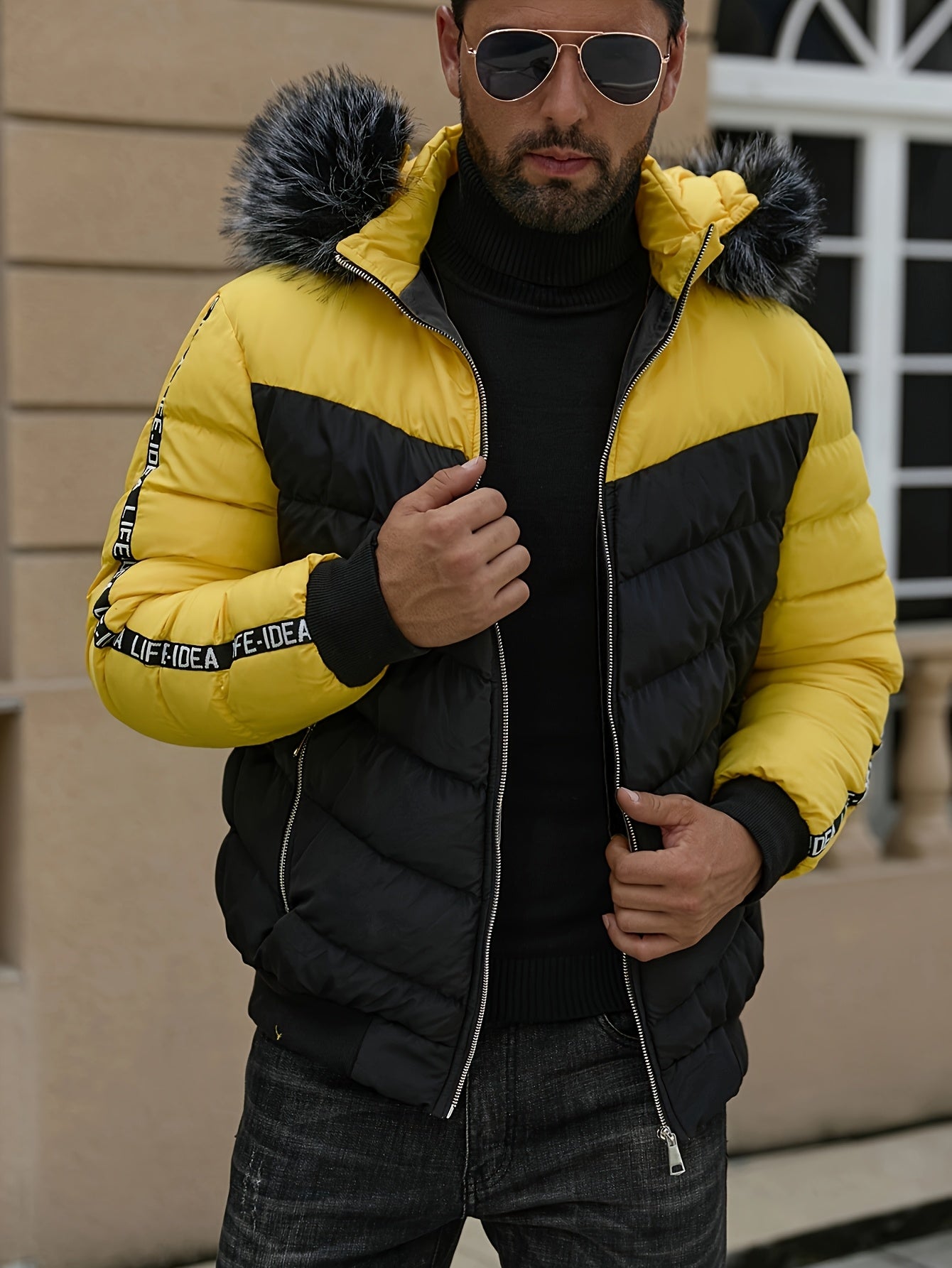Blouson à capuche grande taille avec doublure du 2XL au 7XL