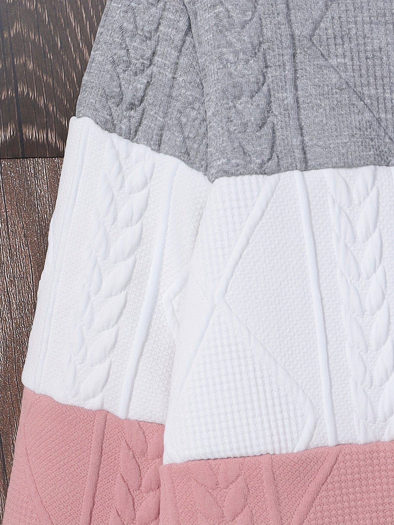 Veste en maille patchwork filles du 7 au 14 ans MAEJORKEN