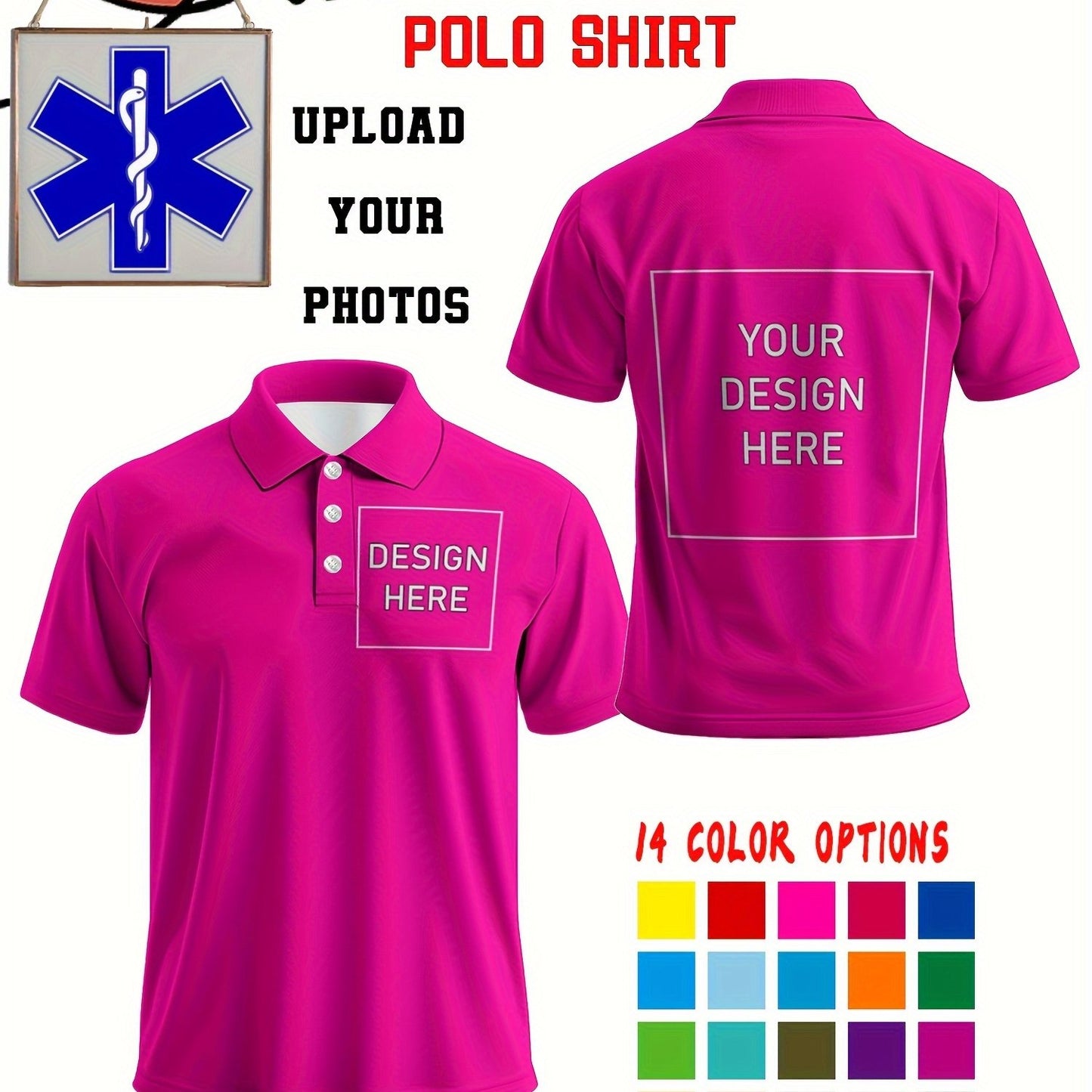 Polo uni personnalisée du S au 2XL