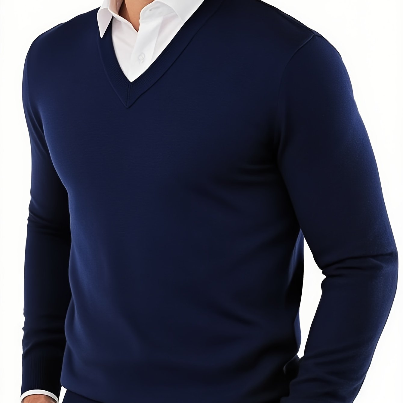 Pull en tricot à col en V du XS au 2XL