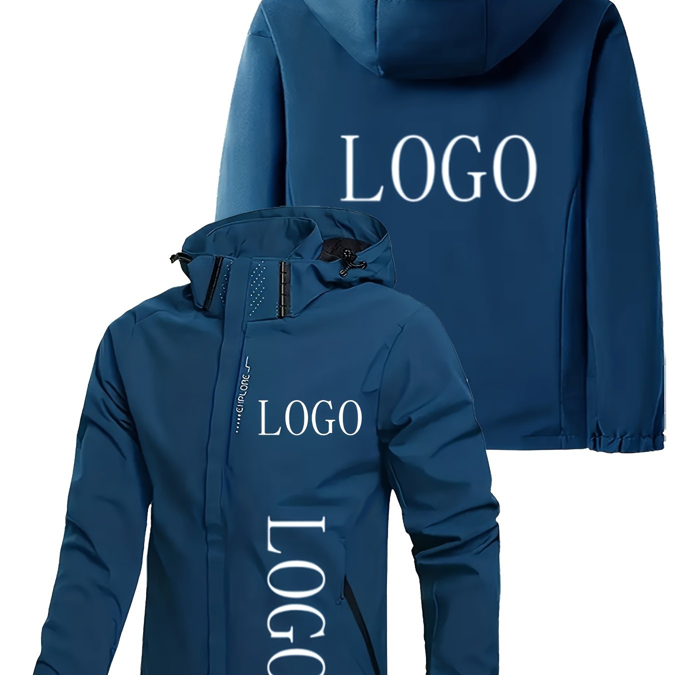 Blouson à capuche logo personnalisé du S au 3XL