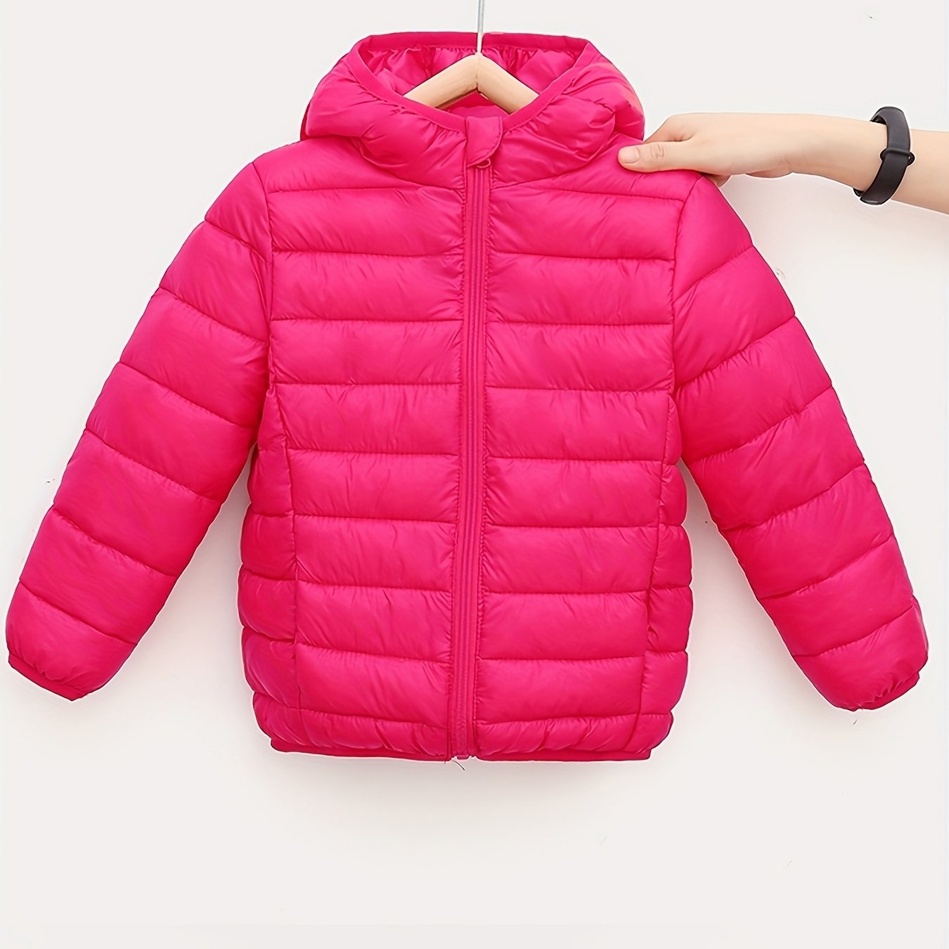 Blouson de couleur unie rembourré pour bébé garçons et filles du 1 ans au 12 ans MAEJORKEN