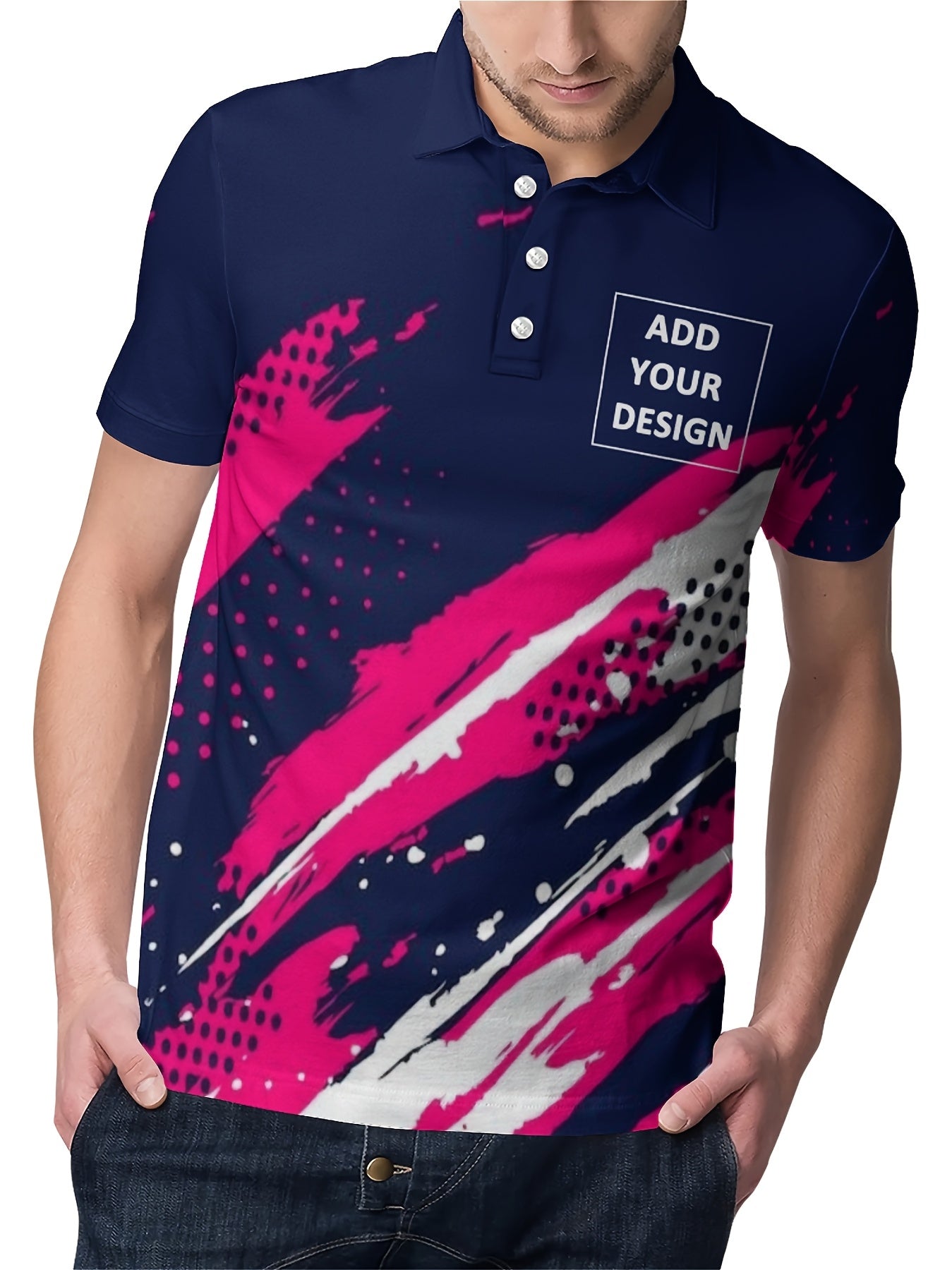 Polo personnalisable impression photo/logo/texte du 1XL au 8XL