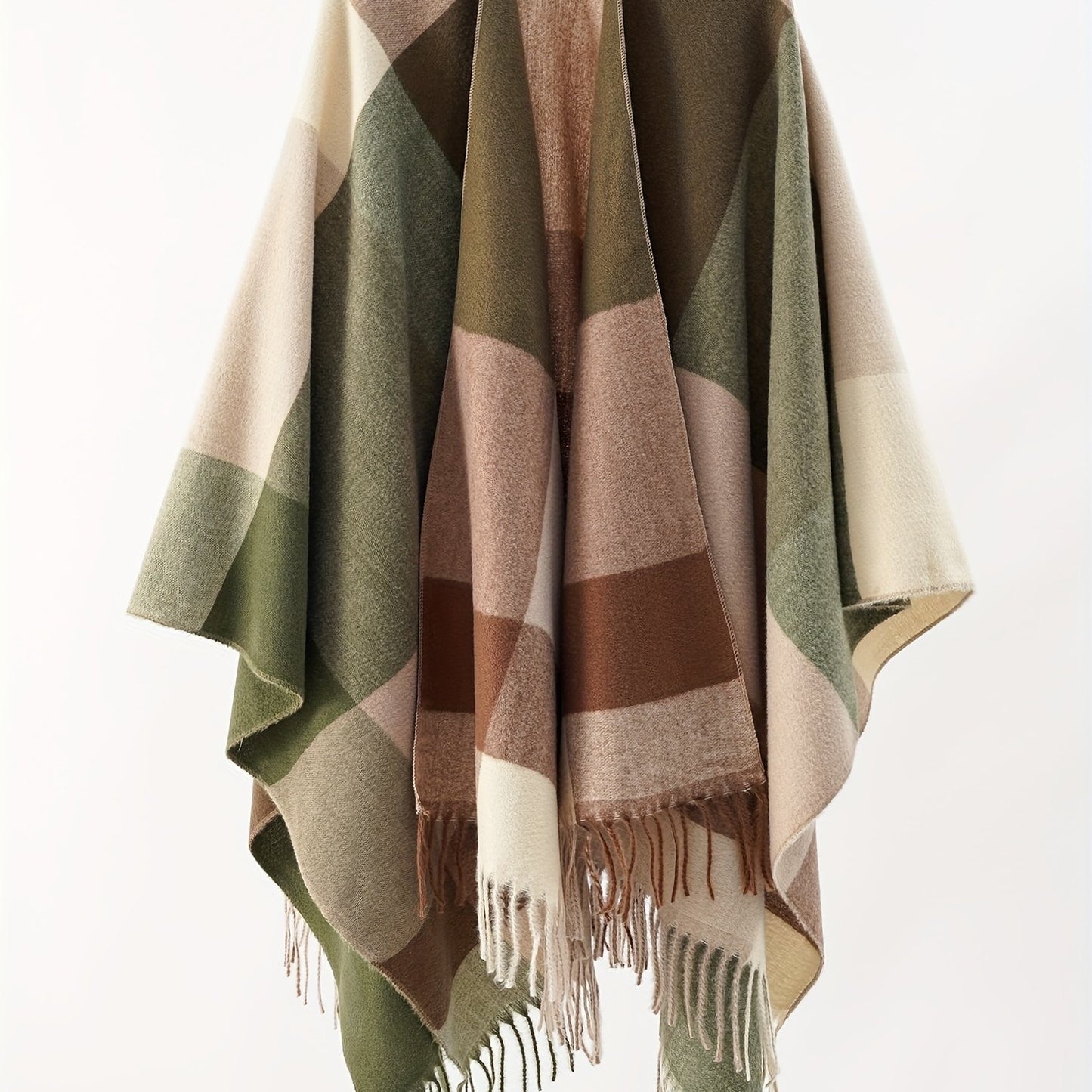 Pull cape châle cardigan ouvert sur le devant taille unique