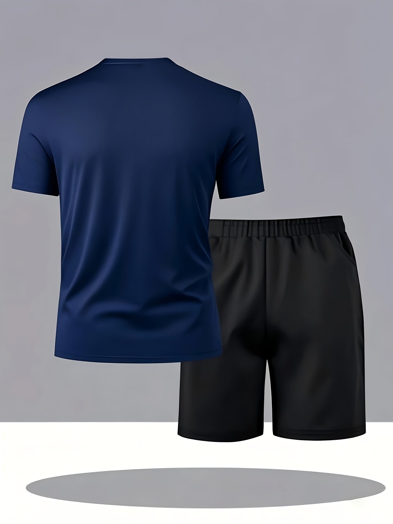 Ensemble 3 pièces 2 t-shirts et 1 short du S au 2XL