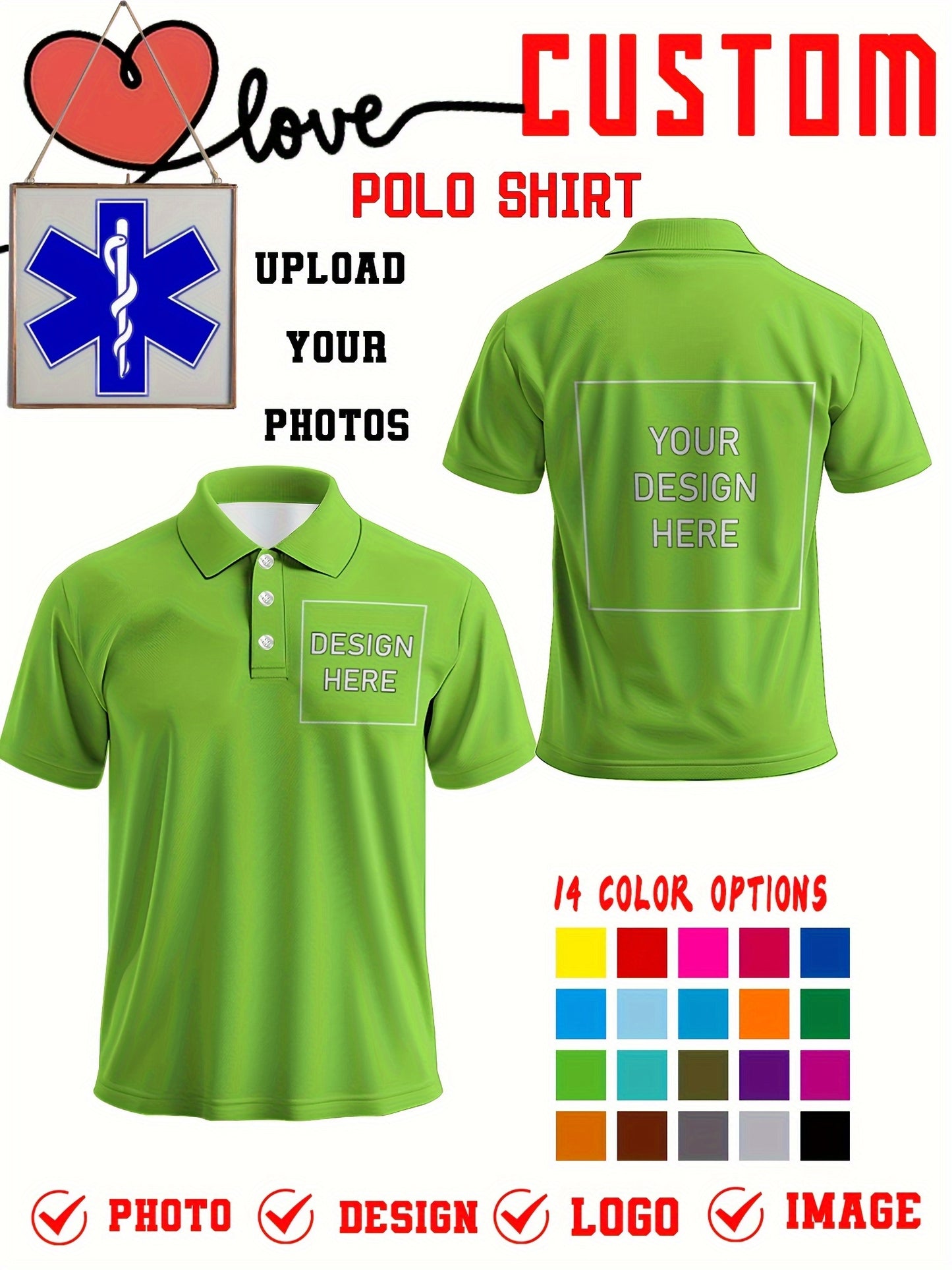 Polo uni personnalisée du S au 2XL