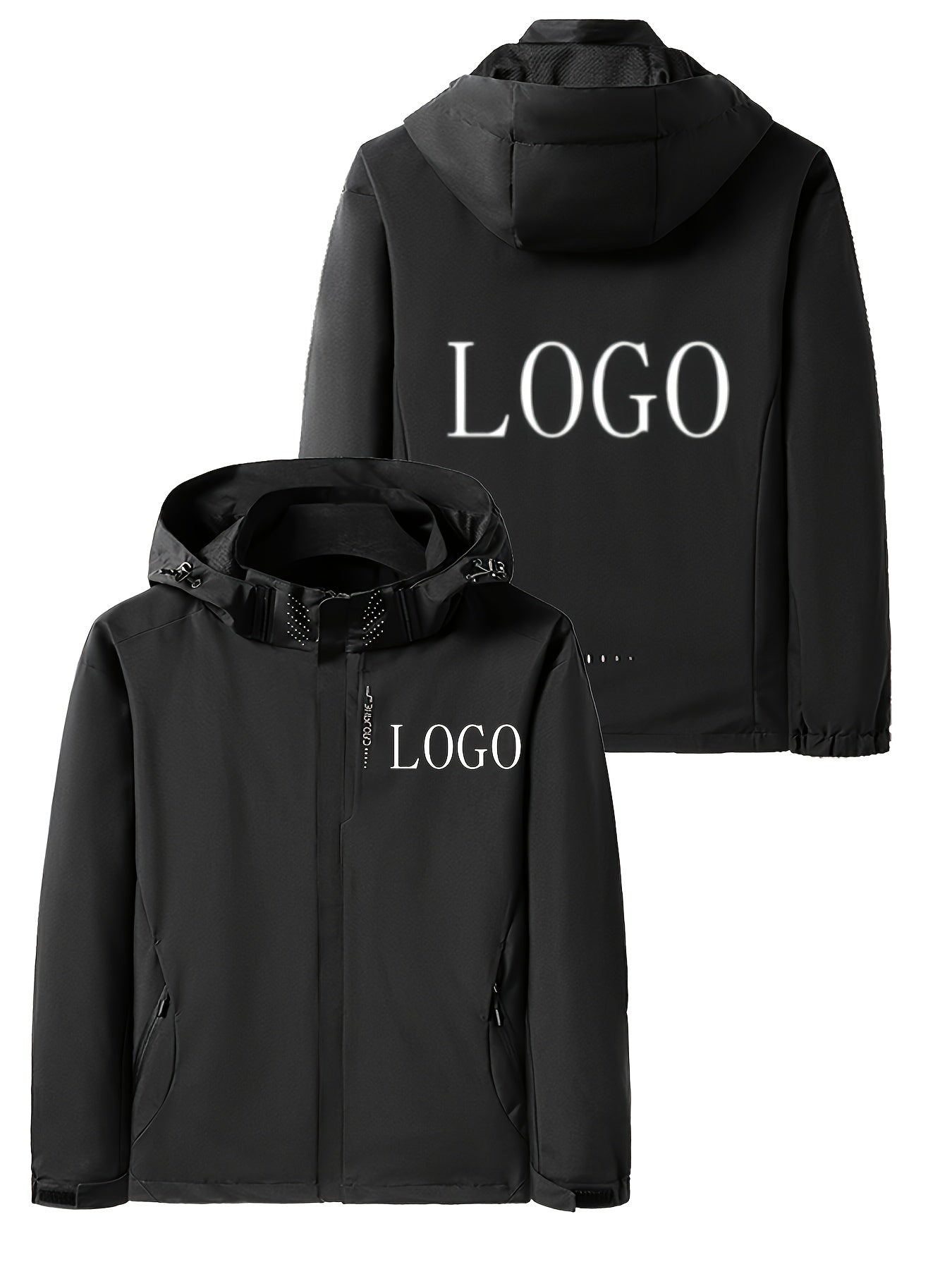 Blouson à capuche logo personnalisé du S au 3XL