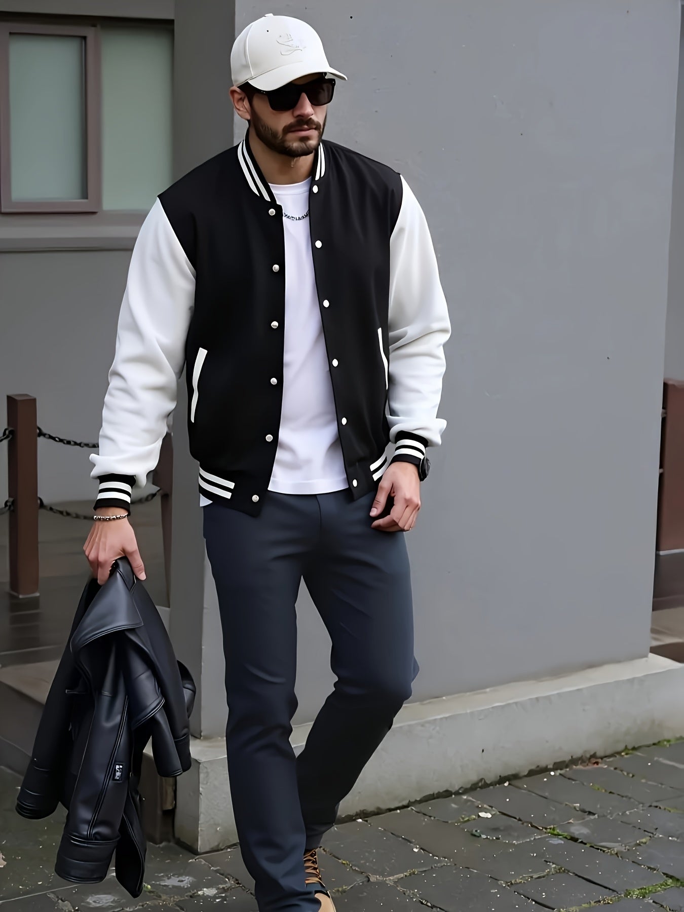 Veste de baseball avec poche du S au 3XL