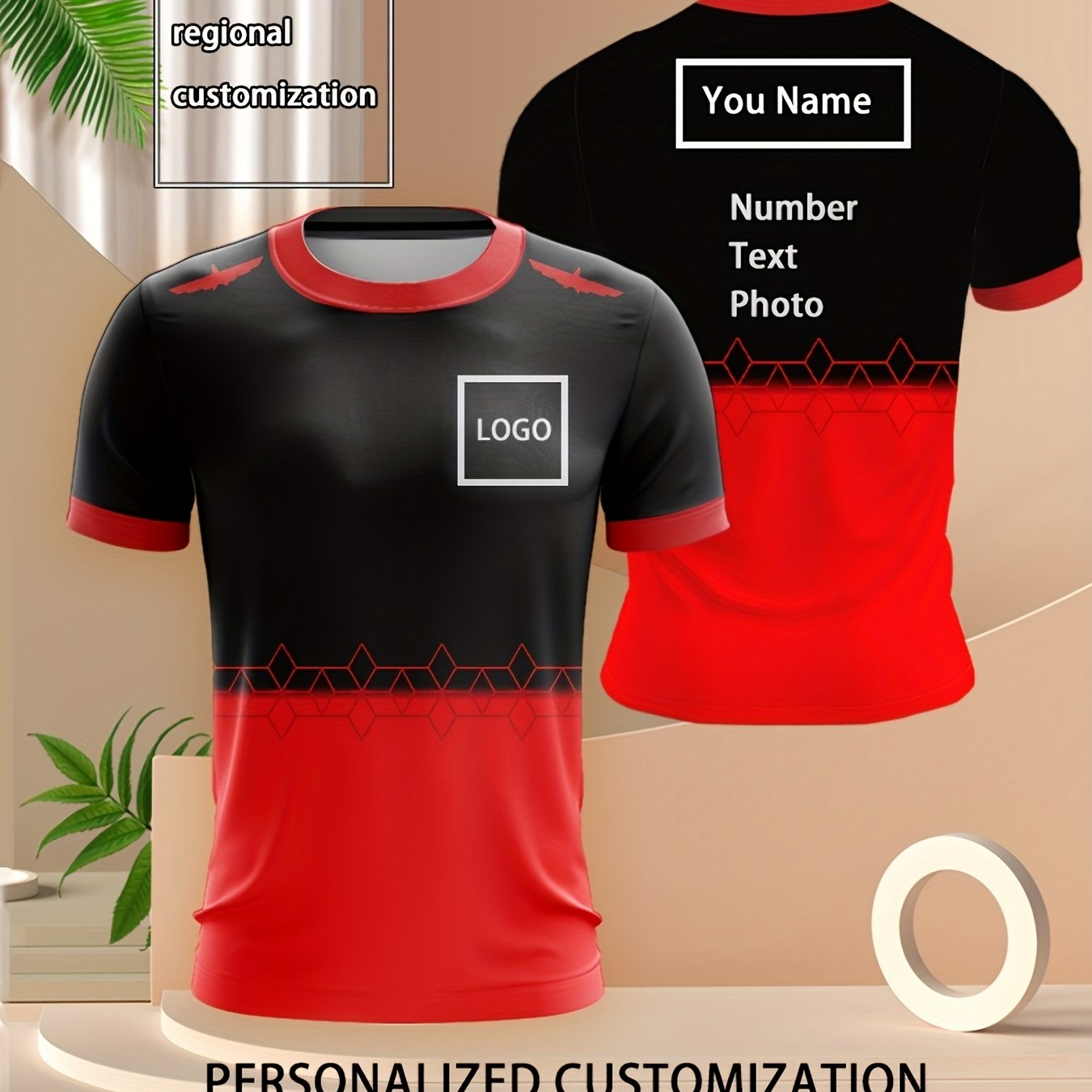 T-shirt de sport décontracté personnalisable imprimé dégradé du XXS au 3XL MAEJORKEN
