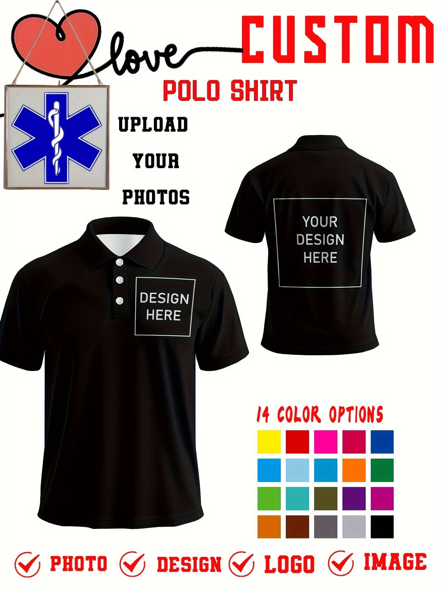 Polo uni personnalisée du S au 2XL