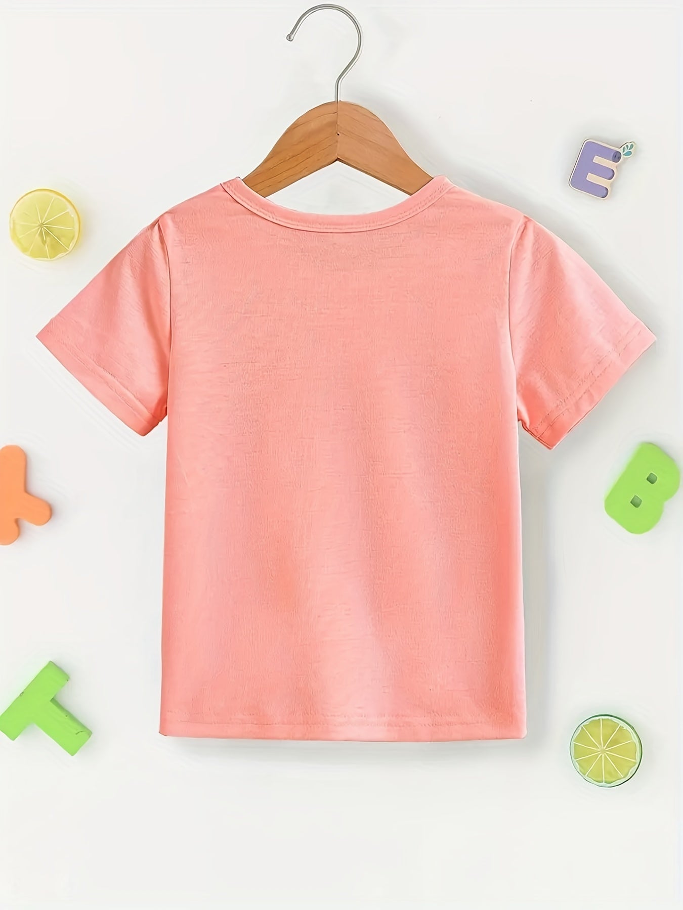 T-shirt uni fille du 1 an au 8 ans