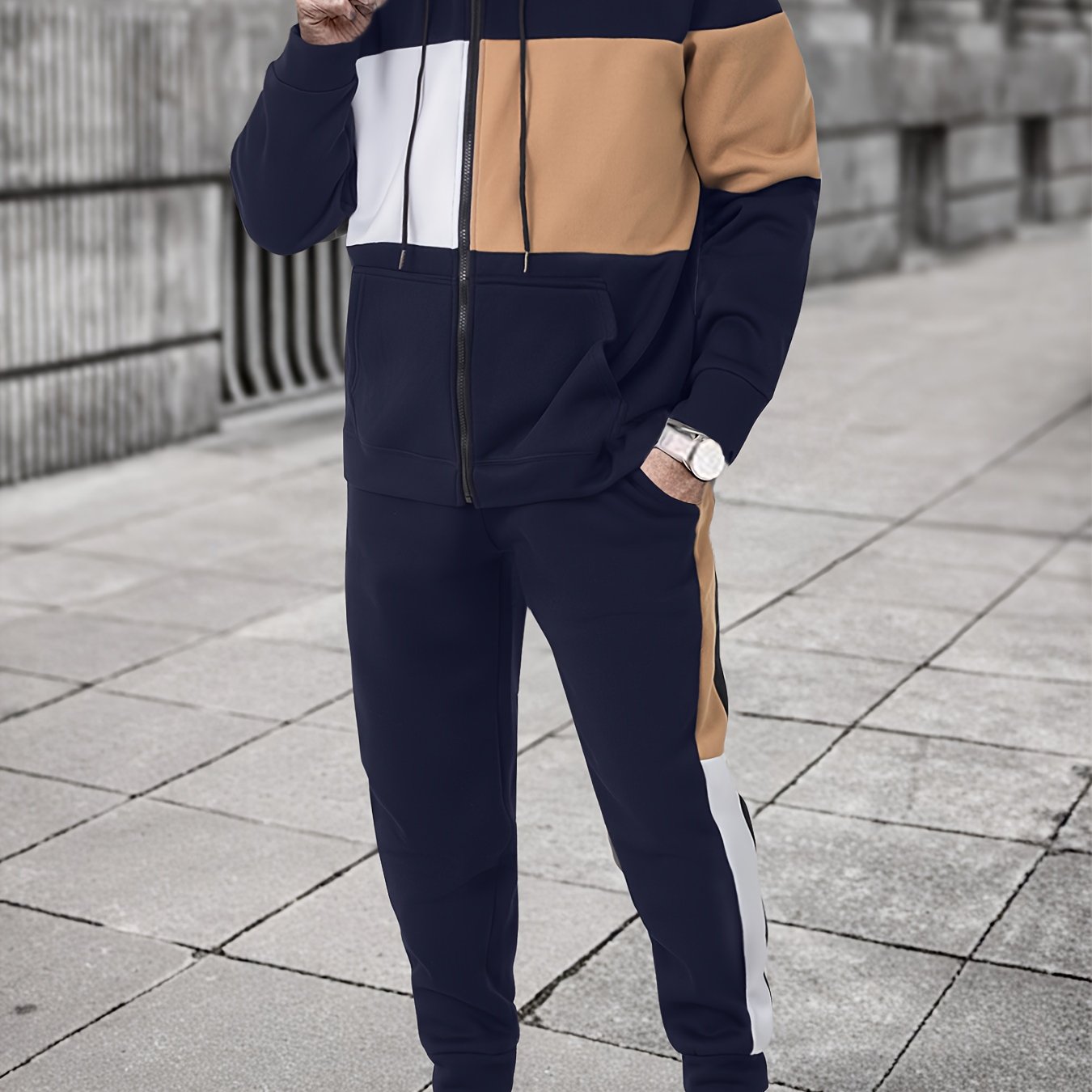 Ensemble survêtement sweat à capuche et pantalon hommes du M au 3XL MAEJORKEN