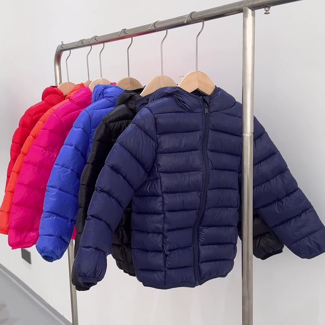 Blouson de couleur unie rembourré pour bébé garçons et filles du 1 ans au 12 ans MAEJORKEN