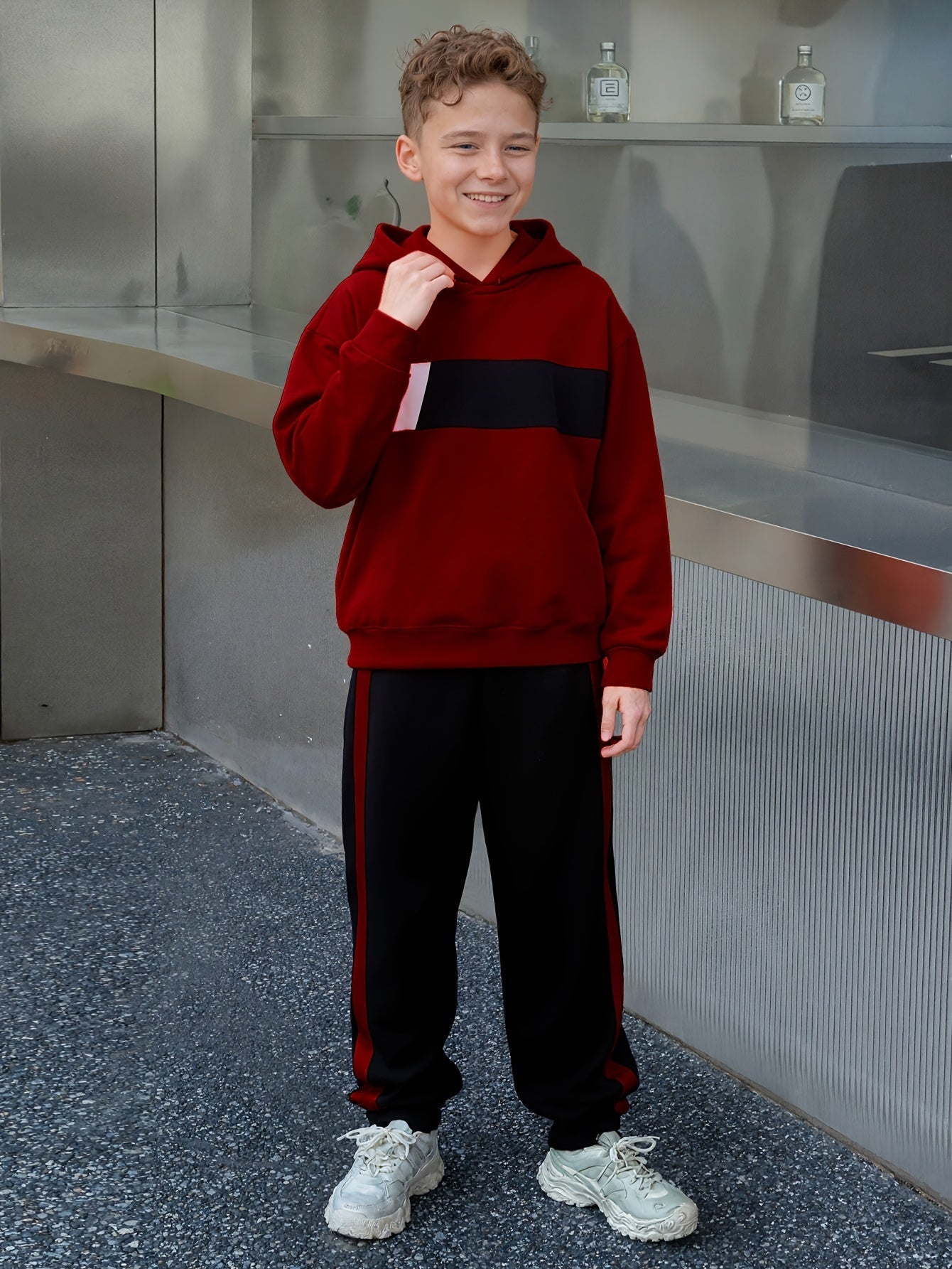 Ensemble 2 pièces sweat à capuche et pantalon de survêtement garçons du 8 au 14 ans MAEJORKEN