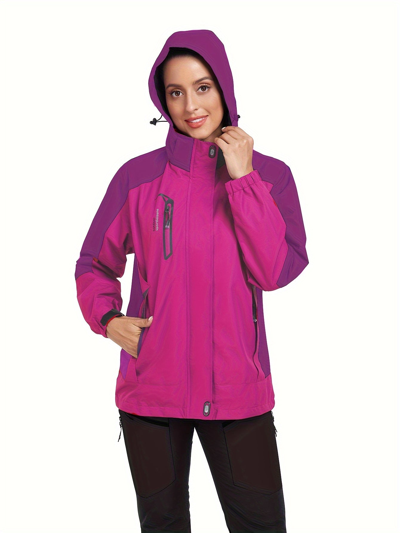 Veste d extérieur coupe-vent avec visière à capuche du S au 2XL MAEJORKEN