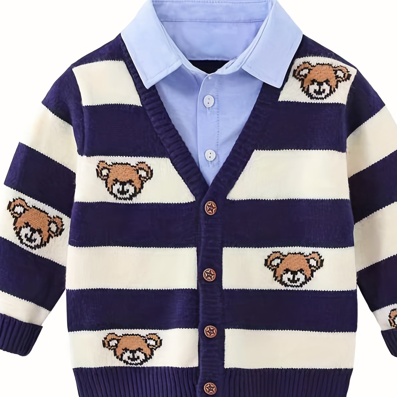 Gilet garçon faux deux pièces du 1 an au 8 ans