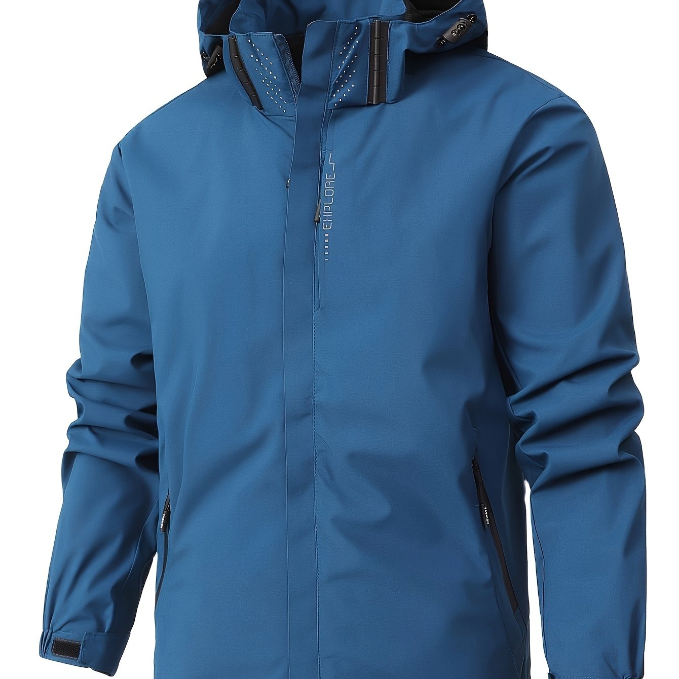 Veste coupe-vent à capuche amovible du S au 3XL