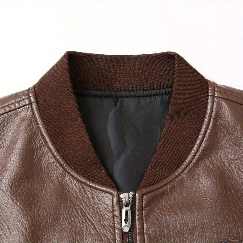 Blouson de moto à fermeture éclair avec poches zippée du 1XL au 7XL