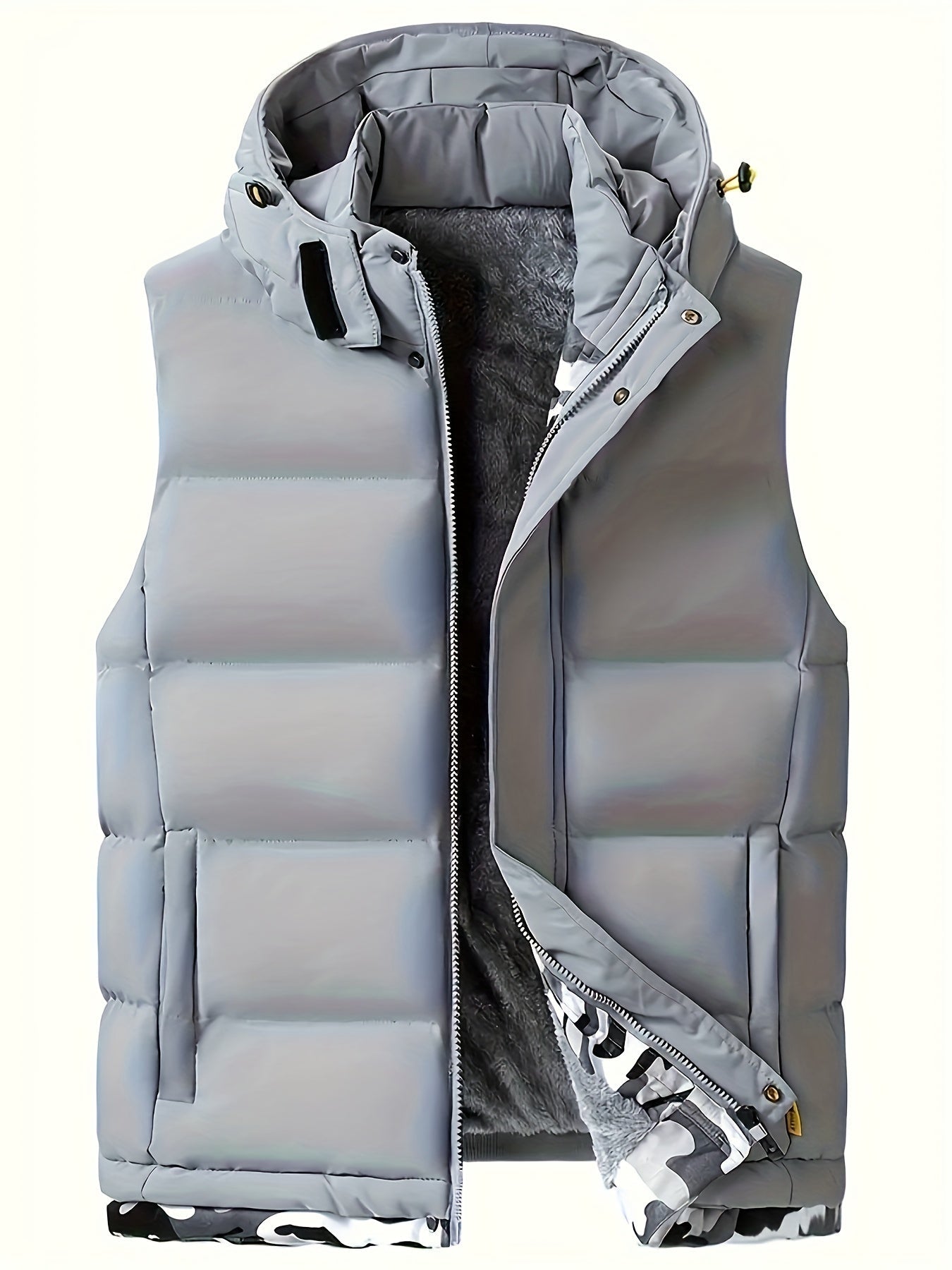 Gilet sans manches à capuche doublé polaire du S au 3XL MAEJORKEN