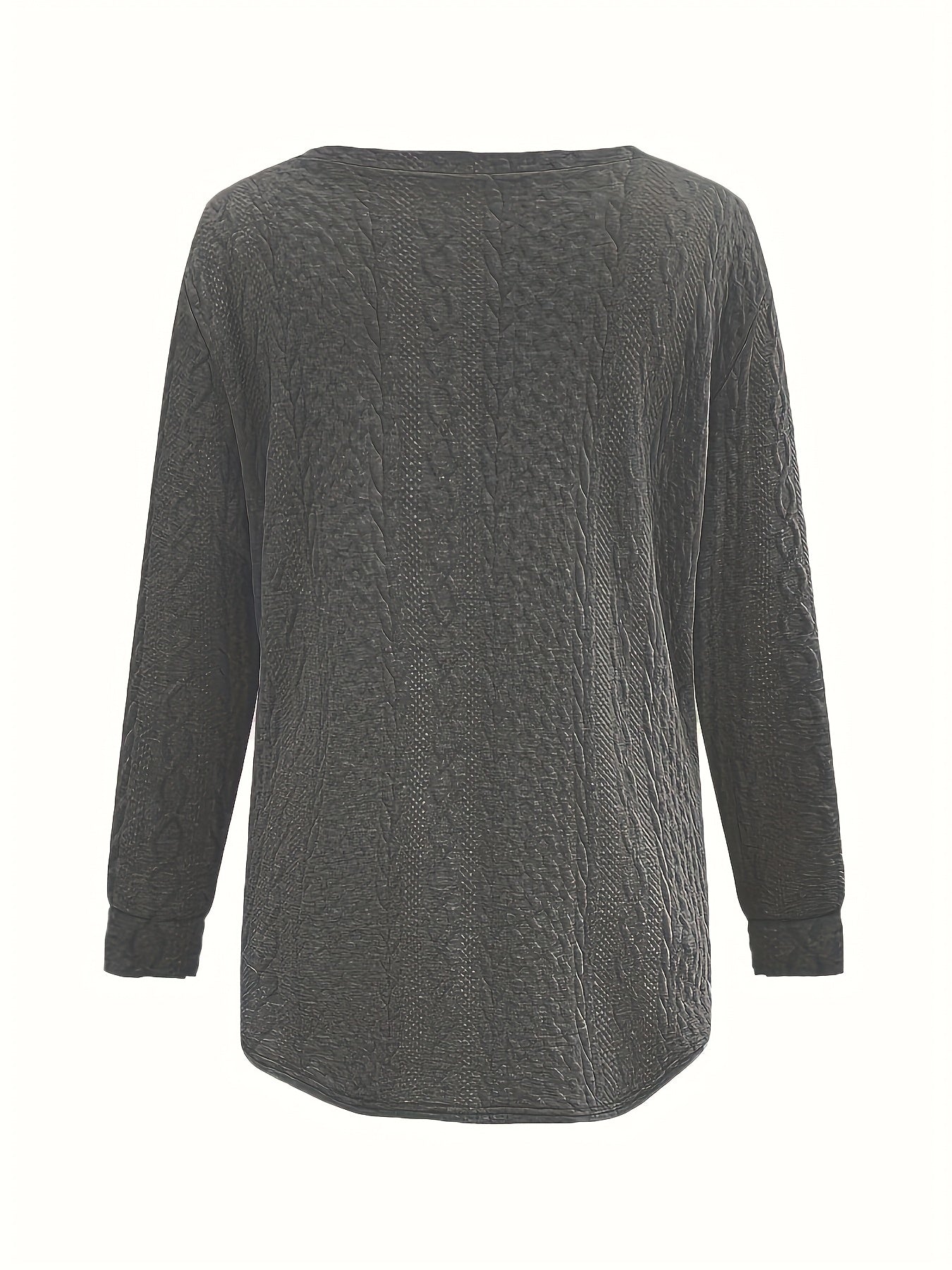 Pull à col rond de couleur unie 1XL au 5XL