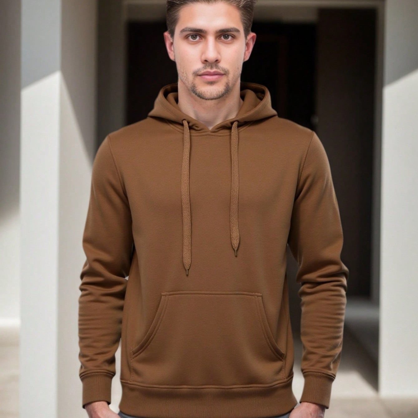 Sweat-shirt à capuche en coton et polyester hommes du M au 2XL MAEJORKEN