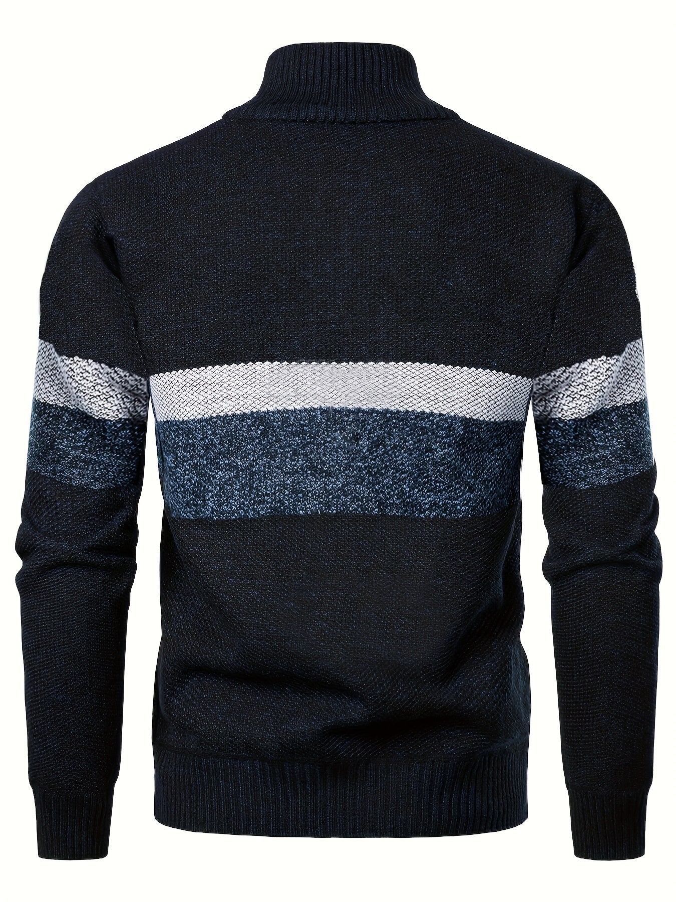 Pull en tricot grande taille à col montant du 2XL au 6XL